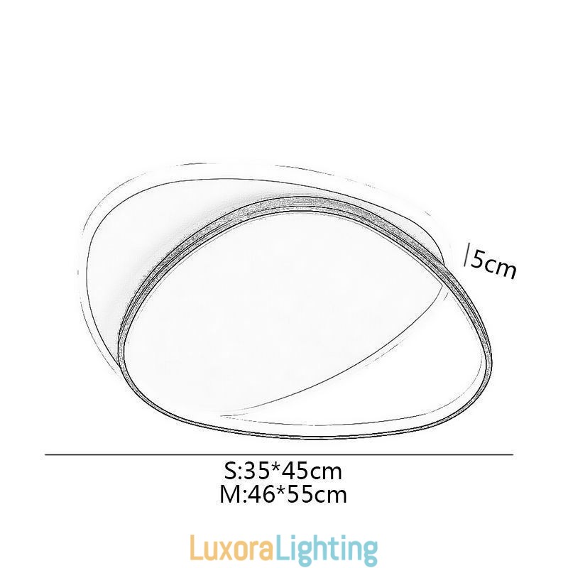 Designer Touch Decorative Flush Mount Double Triangle Ceiling Light