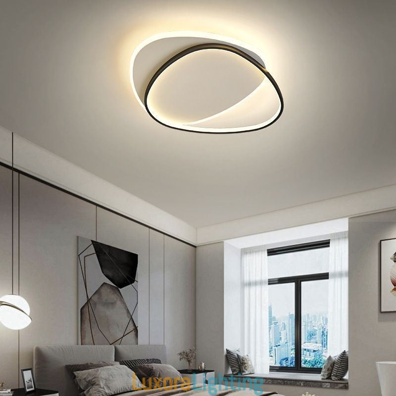 Designer Touch Decorative Flush Mount Double Triangle Ceiling Light