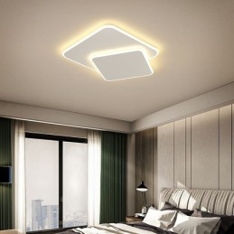 Designer Touch Decorative Flush Mount Double Square Ceiling Light
