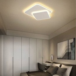 Designer Touch Decorative Flush Mount Double Square Ceiling Light