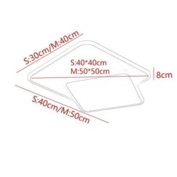 Designer Touch Decorative Flush Mount Double Square Ceiling Light