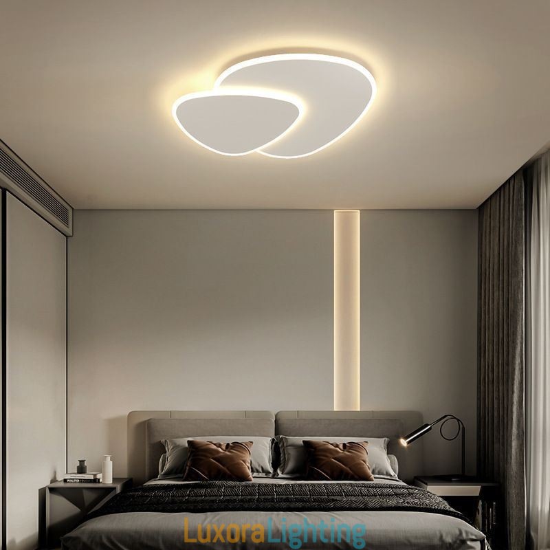 Designer Touch Decorative Flush Mount Double Triangle Ceiling Lighting