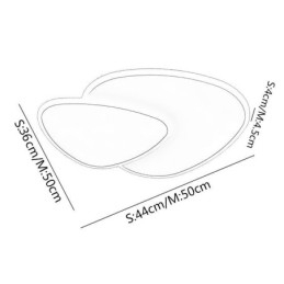 Designer Touch Decorative Flush Mount Double Triangle Ceiling Lighting