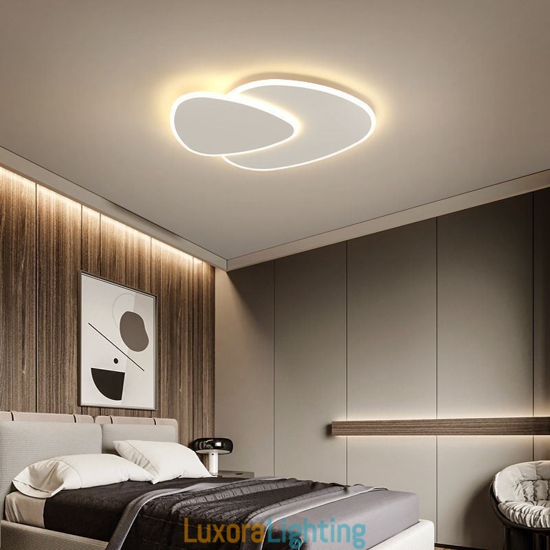 Designer Touch Decorative Flush Mount Double Triangle Ceiling Lighting