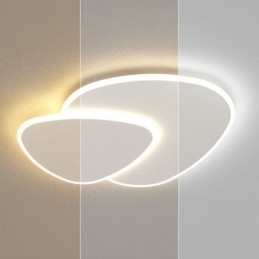 Designer Touch Decorative Flush Mount Double Triangle Ceiling Lighting