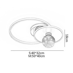 Designer Touch Decorative Flush Mount Home Decor Minimalist Ceiling Light Fixture