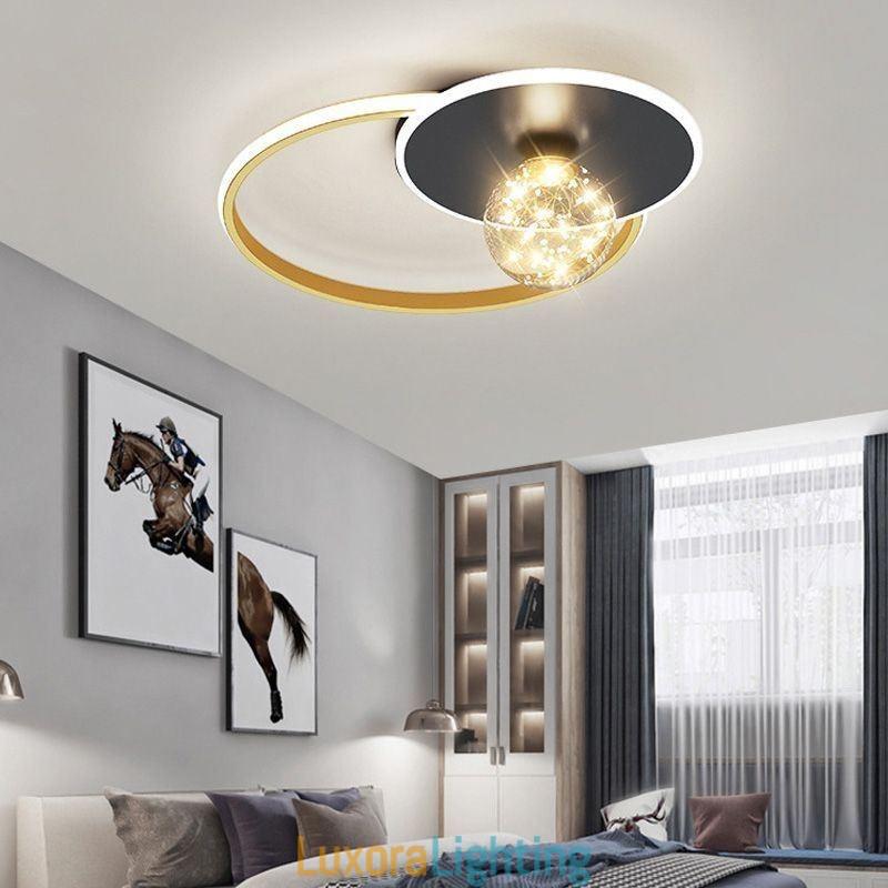 Designer Touch Decorative Flush Mount Home Decor Minimalist Ceiling Light Fixture