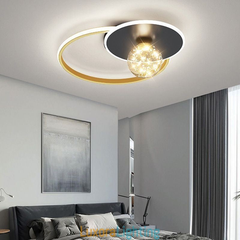 Designer Touch Decorative Flush Mount Home Decor Minimalist Ceiling Light Fixture