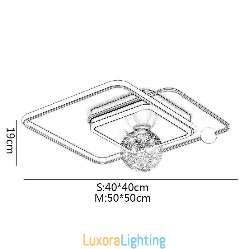 Designer Touch Decorative Flush Mount Home Decor Modern Ceiling Light Fixture