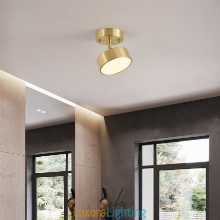 Designer Touch Decorative Gold Copper Mini Round Ceiling Light