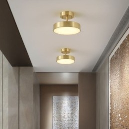 Designer Touch Decorative Gold Copper Mini Round Ceiling Light