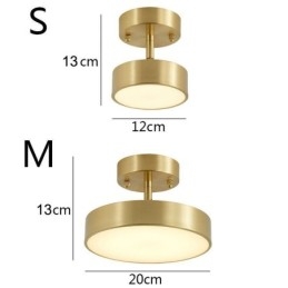 Designer Touch Decorative Gold Copper Mini Round Ceiling Light