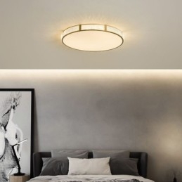 Designer Touch Decorative Flush Mount Ceiling Light Round Light Fixtures Tricolor Dimming