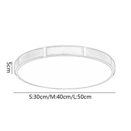 Designer Touch Decorative Flush Mount Ceiling Light Round Light Fixtures Tricolor Dimming