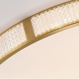 Designer Touch Decorative Flush Mount Ceiling Light Round Light Fixtures Tricolor Dimming