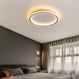 Designer Touch Decorative Flush Mount Ceiling Light Round Light Fixtures Tricolor Dimming
