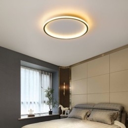 Designer Touch Decorative Flush Mount Ceiling Light Round Light Fixtures Tricolor Dimming