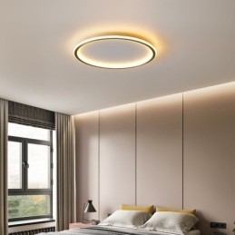 Designer Touch Decorative Flush Mount Ceiling Light Round Light Fixtures Tricolor Dimming