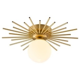 Designer Touch Decorative Modern 1 Light Flush Mount Ceiling Light Fixture Globe Ceiling Lamp