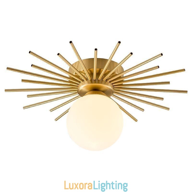 Designer Touch Decorative Modern 1 Light Flush Mount Ceiling Light Fixture Globe Ceiling Lamp