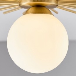 Designer Touch Decorative Modern 1 Light Flush Mount Ceiling Light Fixture Globe Ceiling Lamp