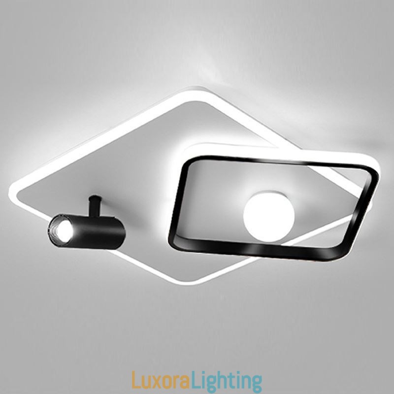 Designer Touch Decorative Flush Mount Acrylic Square Ceiling Light Spotlight