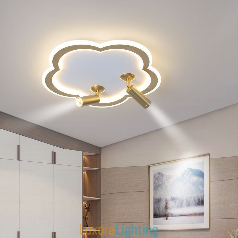 Designer Touch Decorative Flush Mount Acrylic Flower Shape Ceiling Light Spotlight