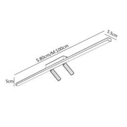 Designer Touch Decorative Linear Ceiling Flush Mount Acrylic Spotlight