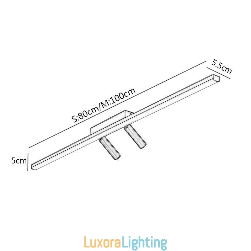 Designer Touch Decorative Linear Ceiling Flush Mount Acrylic Spotlight