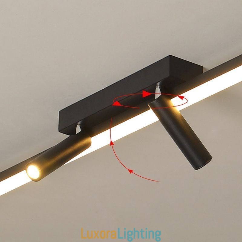 Designer Touch Decorative Linear Ceiling Flush Mount Acrylic Spotlight