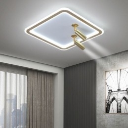 Designer Touch Decorative Square Flush Mount Ceiling Light Acrylic Spotlight
