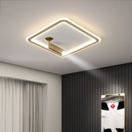 Designer Touch Decorative Square Flush Mount Ceiling Light Acrylic Spotlight