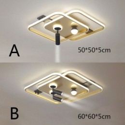 Designer Touch Decorative Square Flush Mount Acrylic Ceiling Light Spotlight