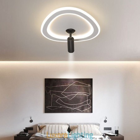 Designer Touch Decorative Ceiling Light Acrylic Triangle Flush Mount Spotlight