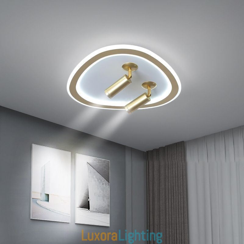 Designer Touch Decorative Ceiling Light Acrylic Triangle Flush Mount Spotlight