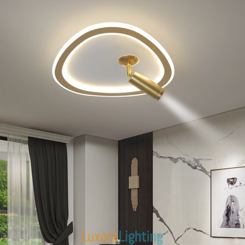 Designer Touch Decorative Ceiling Light Acrylic Triangle Flush Mount Spotlight