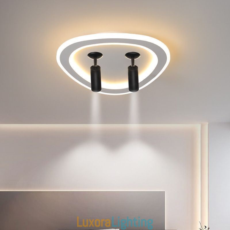 Designer Touch Decorative Ceiling Light Acrylic Triangle Flush Mount Spotlight