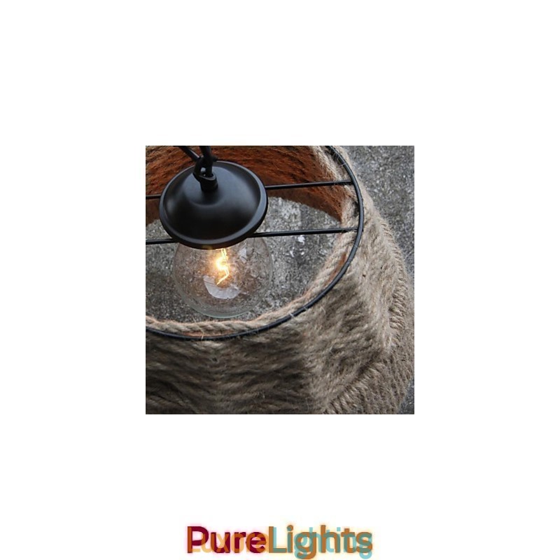 Designer Touch Decorative Retro handmake hemp rope countyard chandelier lamp in the industrial countryside style