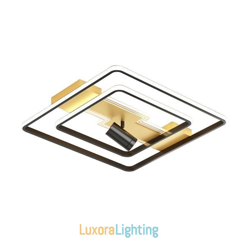 Designer Touch Decorative Geometric Flush Mount Acrylic Ceiling Light Spotlight