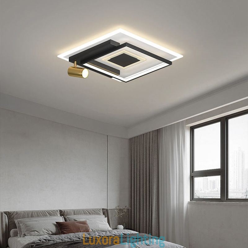 Designer Touch Decorative Geometric Flush Mount Acrylic Ceiling Light Spotlight