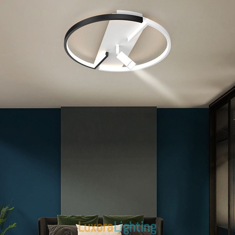 Designer Touch Decorative Ceiling Lamp Black & White Acrylic Lighting Spotlight