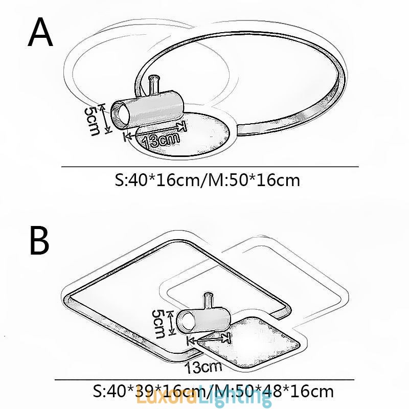 Designer Touch Decorative Ceiling Lamp Creative Acrylic Flush Mount Spotlight