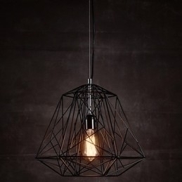 Designer Touch Decorative Pendant in Black Plait Lampshade