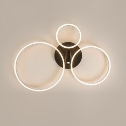 Designer Touch Decorative Ceiling Lamp Brushed Gold Halo Ring Lighting Spotlight