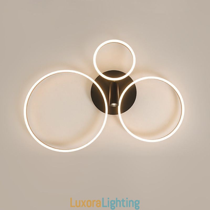 Designer Touch Decorative Ceiling Lamp Brushed Gold Halo Ring Lighting Spotlight