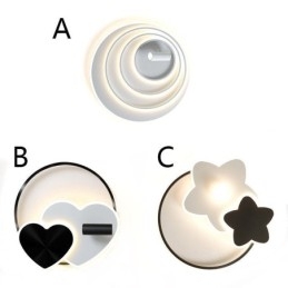 Designer Touch Decorative Ceiling Light Creative Acrylic Flush Mount Spotlight