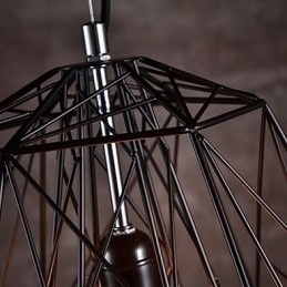 Designer Touch Decorative Pendant in Black Plait Lampshade