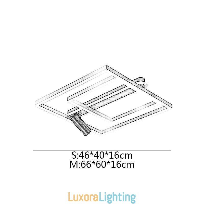 Designer Touch Decorative Flush Mount Minimalist Acrylic Ceiling Lamp Spotlight