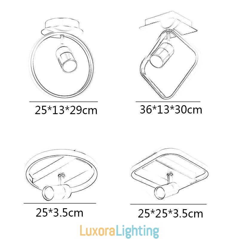 Designer Touch Decorative Acrylic Ceiling Lamp Minimalist Decor Light Spotlight