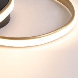 Designer Touch Decorative Flush Mount Brushed Gold Heart Shape Lighting Spotlight